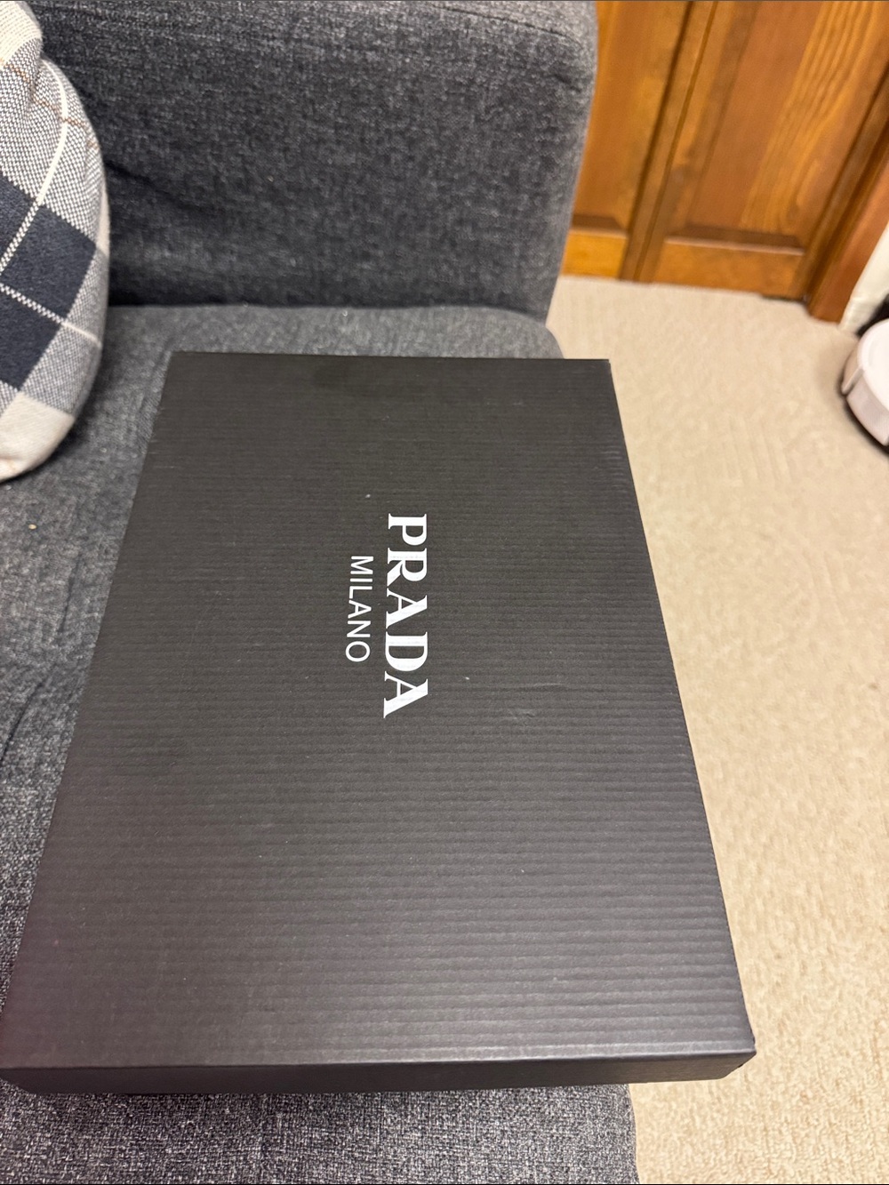 Prada Black Milano Logo Box